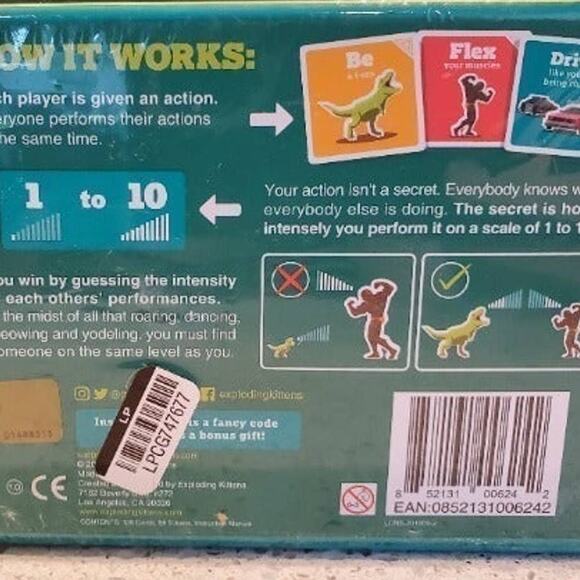 On a Scale of One to T-REX Games Board Games Game By Exploding Kittens - Picture 6 of 8